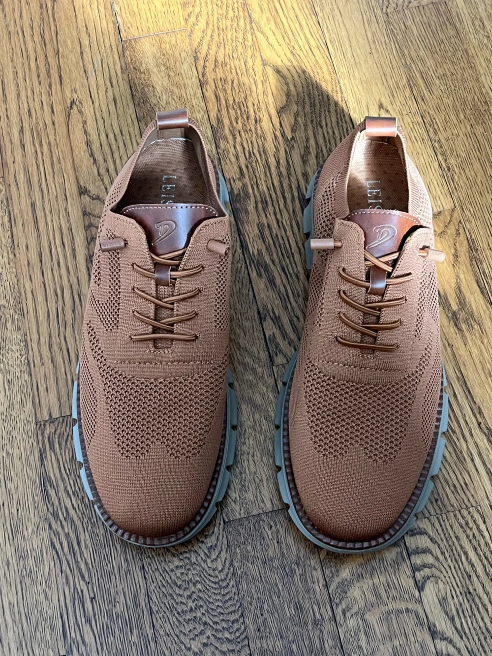 Breeze Men’s Brown Casual Oxfords - Lightweight Comfort